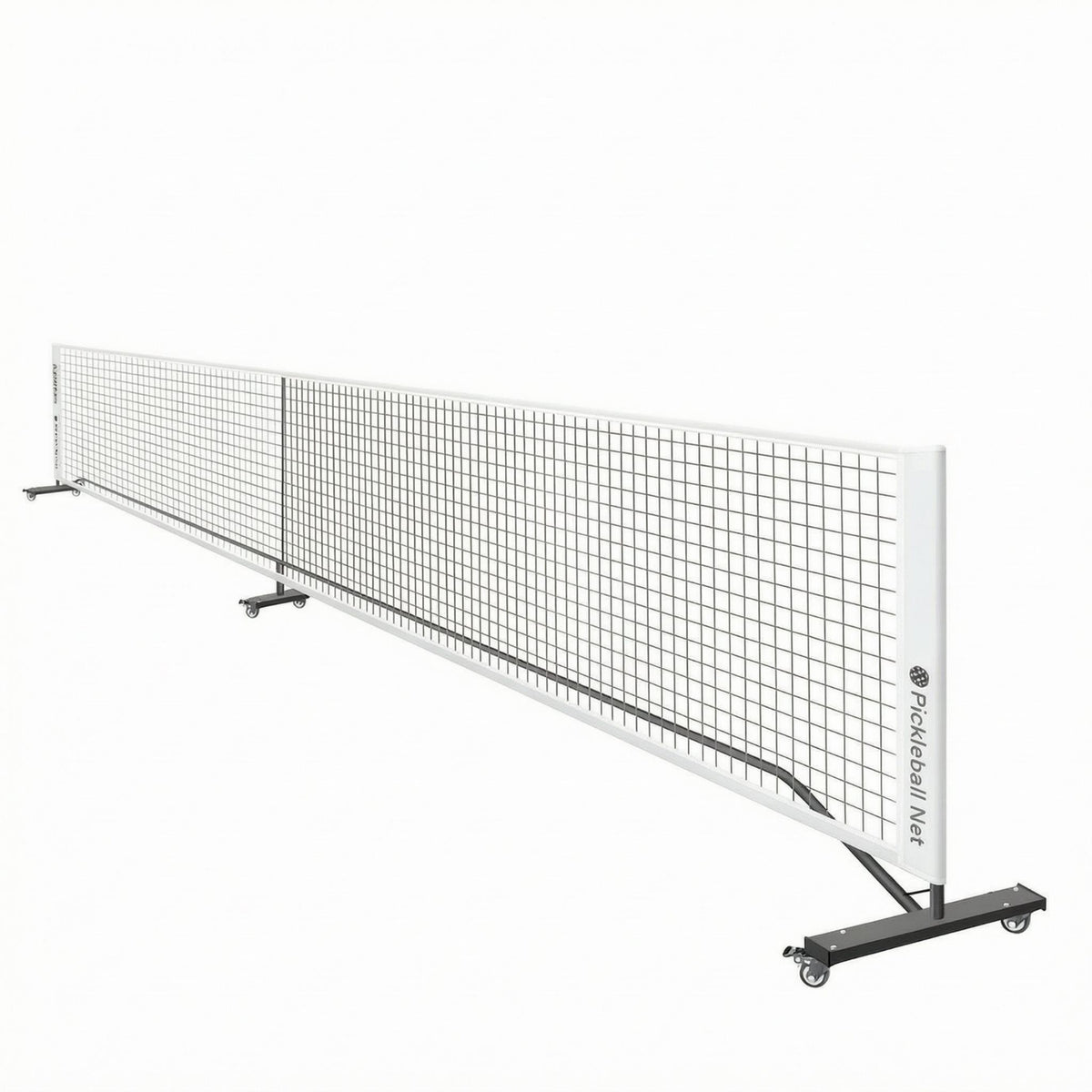Indoor Outdoor Pickleball Net Set Central Support Pole Pickleball Net System Black Mesh Court Gear Storage Bag
