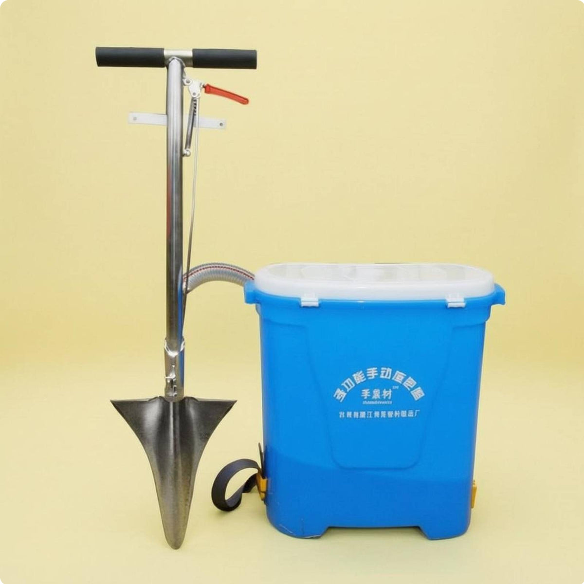 Hard Ground Compatible Fertilizer Root Feeder Shovel Long-Lasting Manual Fertilizer Injector Tool Stainless Steel Body for Farmers