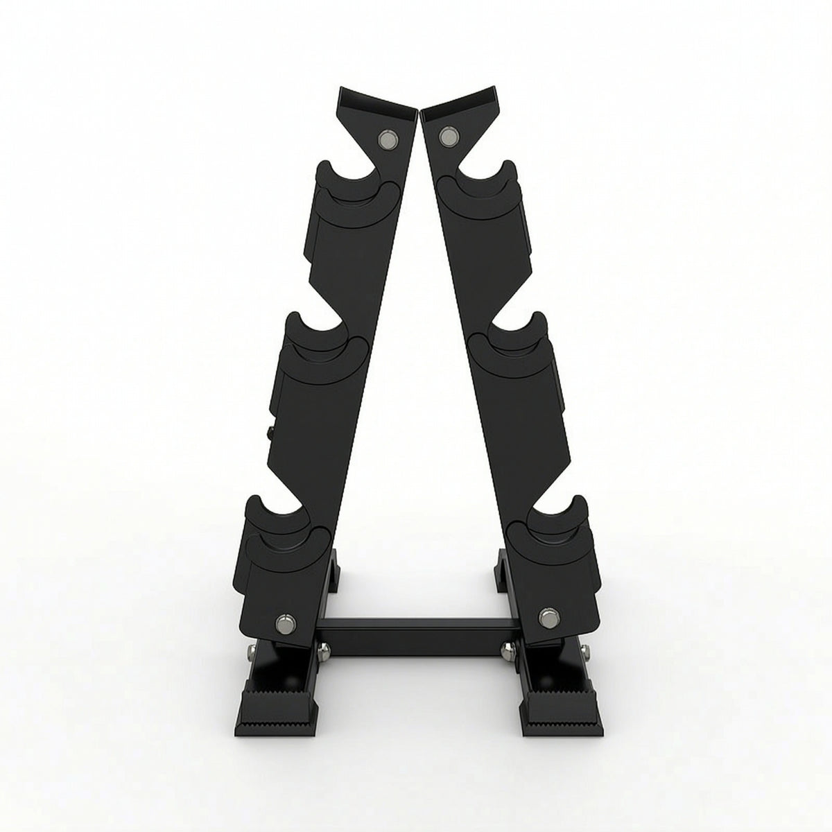 Heavy-Duty V-Frame Dumbbell Rack Sturdy 3-Tier Dumbbell Rack Stable Weight Holder Nonslip for Home Gym Owners, Workout Room