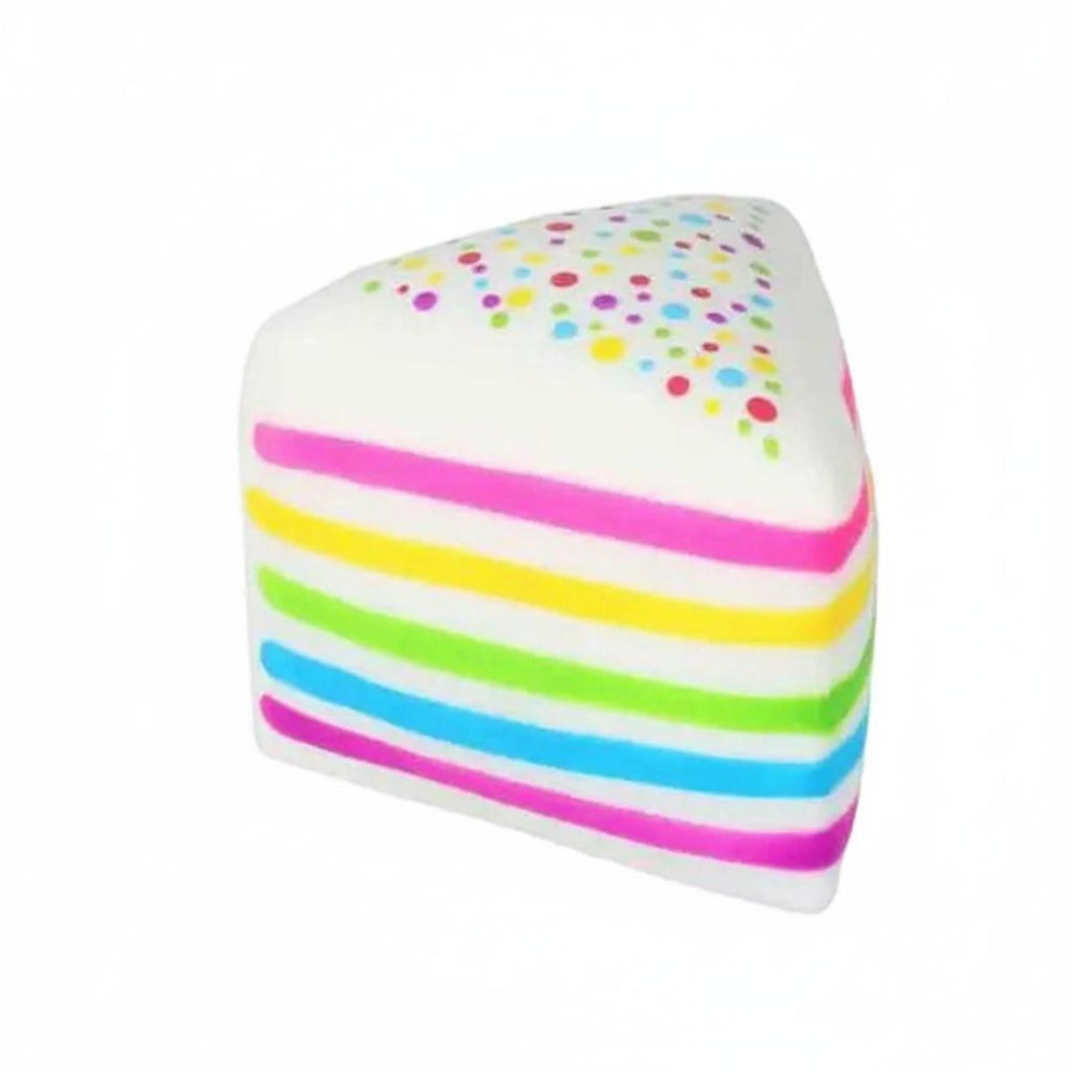 Stress Relief Sprinkle Cake Press Toy Soft Texture Cake Slice Fidget Toy for Children, Office, School