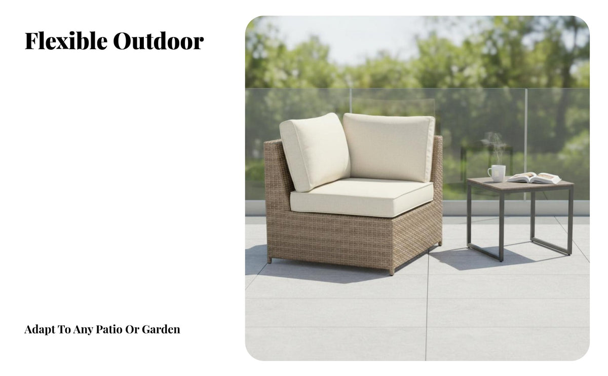 Comfortable paddings Woven Conversation Group Weather-Resistant Patio Set sturdy Frame Outdoor Furnishing Easy to Clean for Families, Homeowners, Adults, Sunroom, Balcony, Garden, rearyard