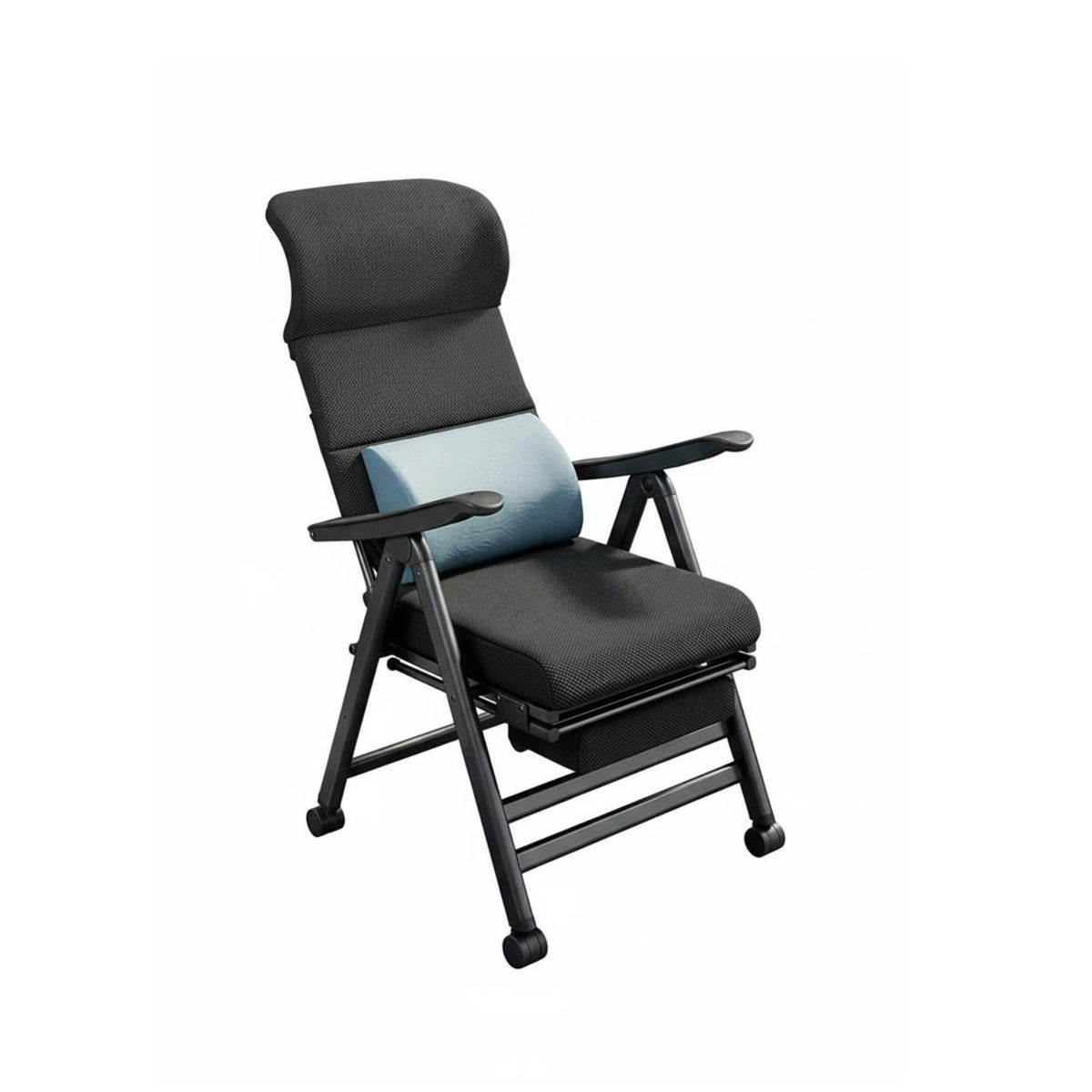 Two-PurposeUse Design Convertible Lounger Fully Reclining Convertible Armchair Bed Adjustable Backrest Recliner Space-Saving for Office Workers, Apartment Dwellers, Homeowners, Restping, Dorm Room, Bedroom