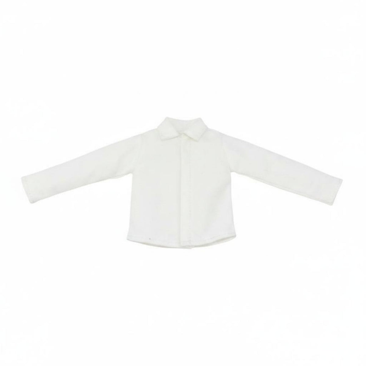 Easy to Match Doll Blouse Casual Design Miniature Collared Shirt Compatible with Most Figures 12 Inch Doll Clothes Button Front