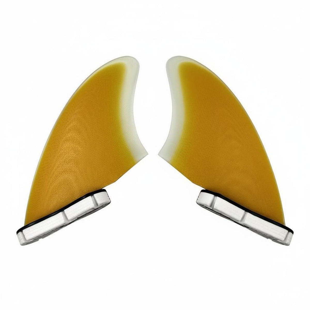2 Pieces 2 points Fin Attachment Surfboard Fins Bi-Color Design