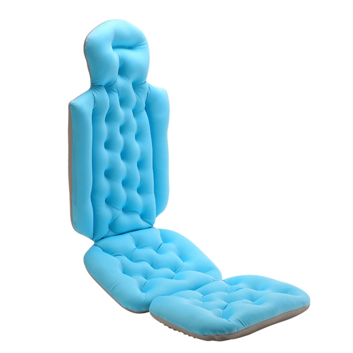 Padded Bathtub Cushion with Backrest Non-Slip Bathtub Backrest with Seat Pad Supportive Bath Mattress with Suction Cups for Adults, Home Spa