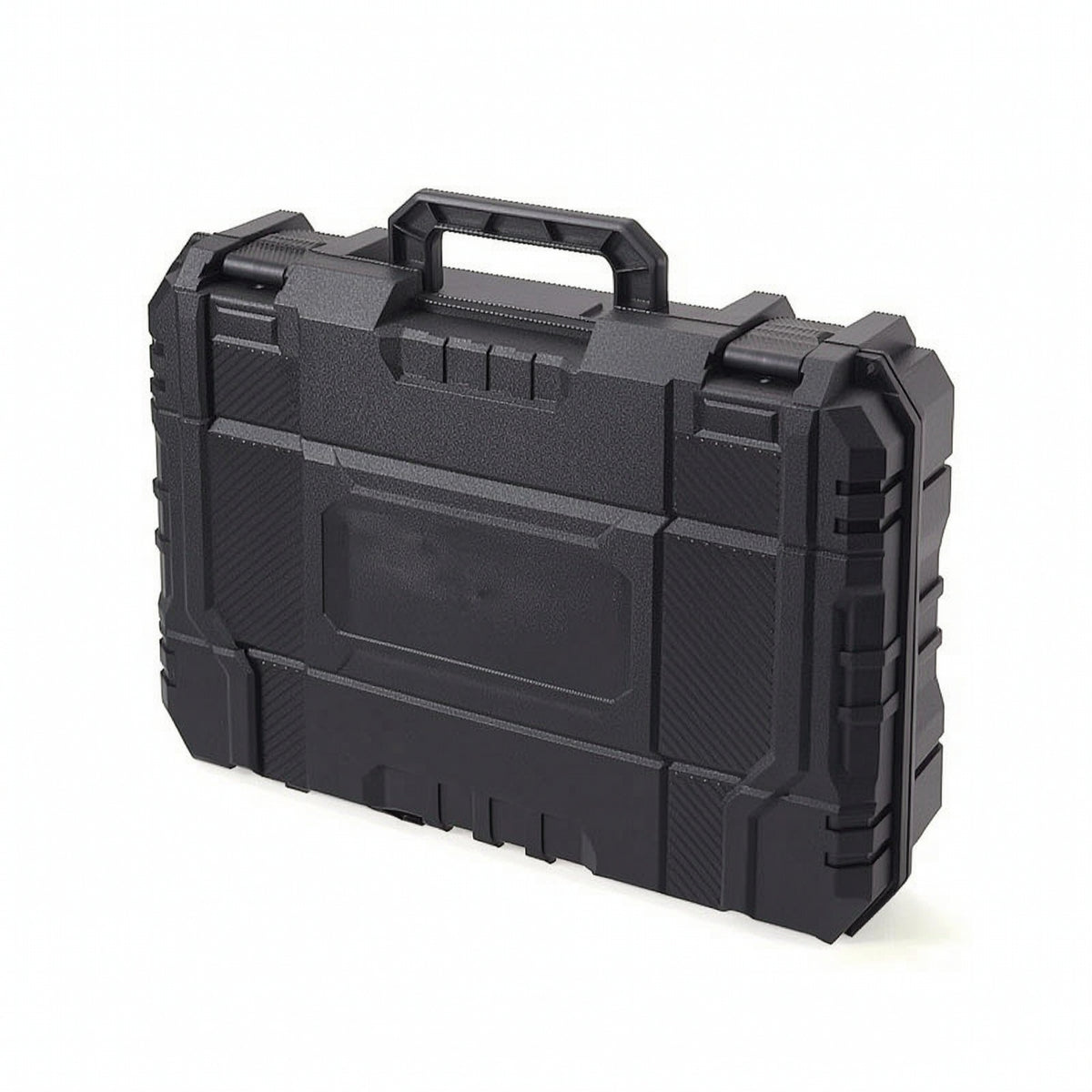 Rugged Equipment Case with Latches Secure Tool Case with Handle Stackable Portable Toolbox Long-Lasting for Mechanics, Technicians