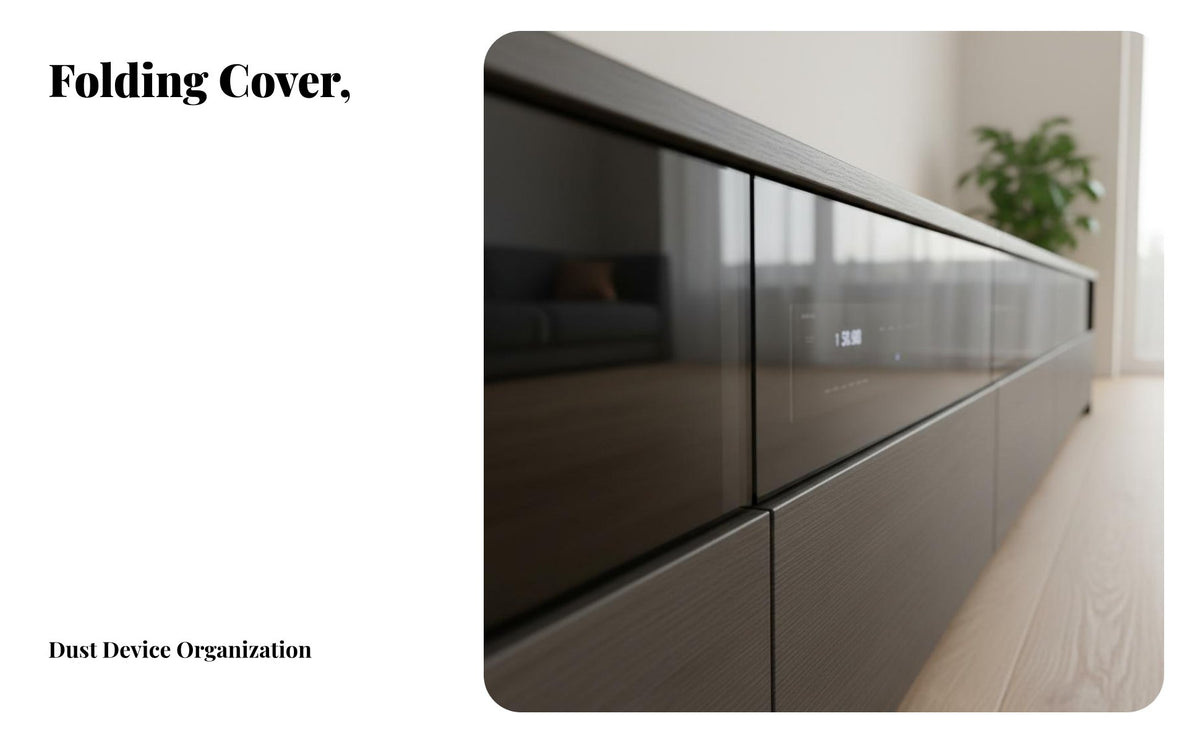 TV Cabinet Wear-Resistant Surface Short Throw Display Unit Cabinet Built-in Cable Management Modern Floor TV Console for Home Theater Enthusiasts