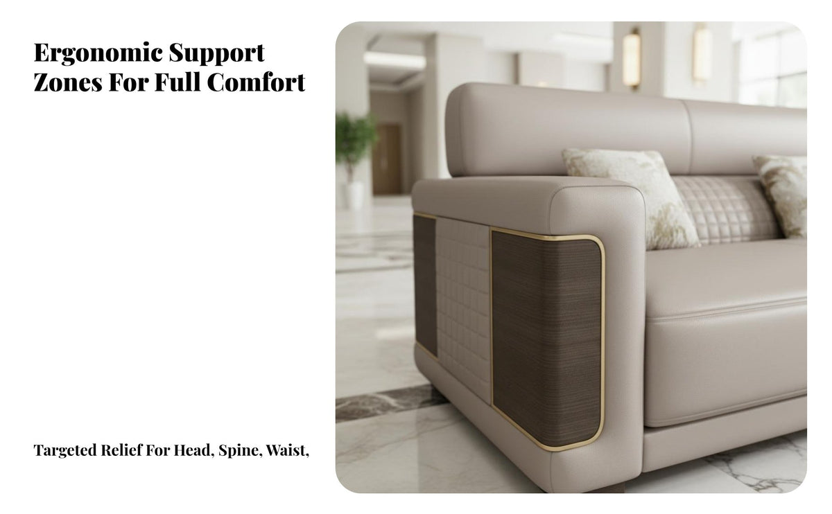 High-End Design Quilted Leather Settee Long-Lasting Construction Lobby Couch Easy to Clean Reception Seating Solid Frame for Interior Designers, Hotel Managers, Business Owners, Waiting Room, Clubhouse, Office