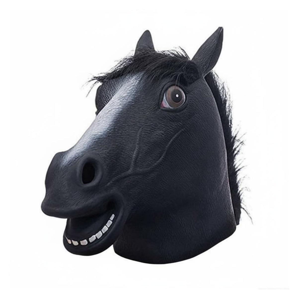 Horse Head Headpiece Realistic Animal Look Full Head Horse Headpiece Comfortable Fit Party Prop for Halloween