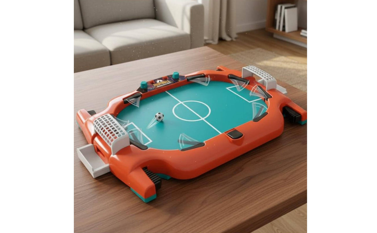 Mini Pinball Arcade Fast-Paced Electronic Pinball Toy Tabletop Soccer Games for Kids, Indoor, Party