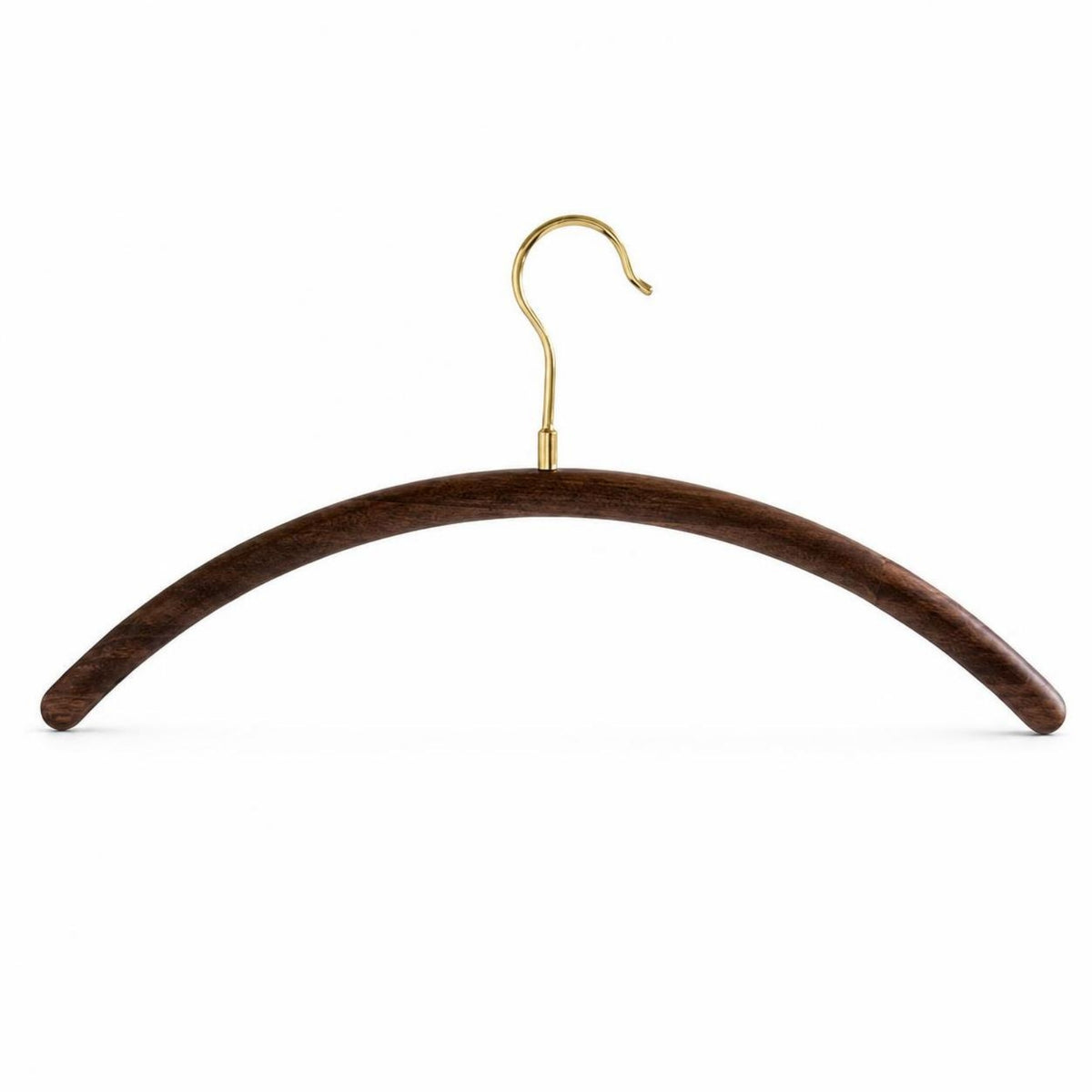 Non-Slip Hanger Space-Saving Hanger with Metal Hook Curved Clothes Hangers for Closet, Wardrobe, Boutique