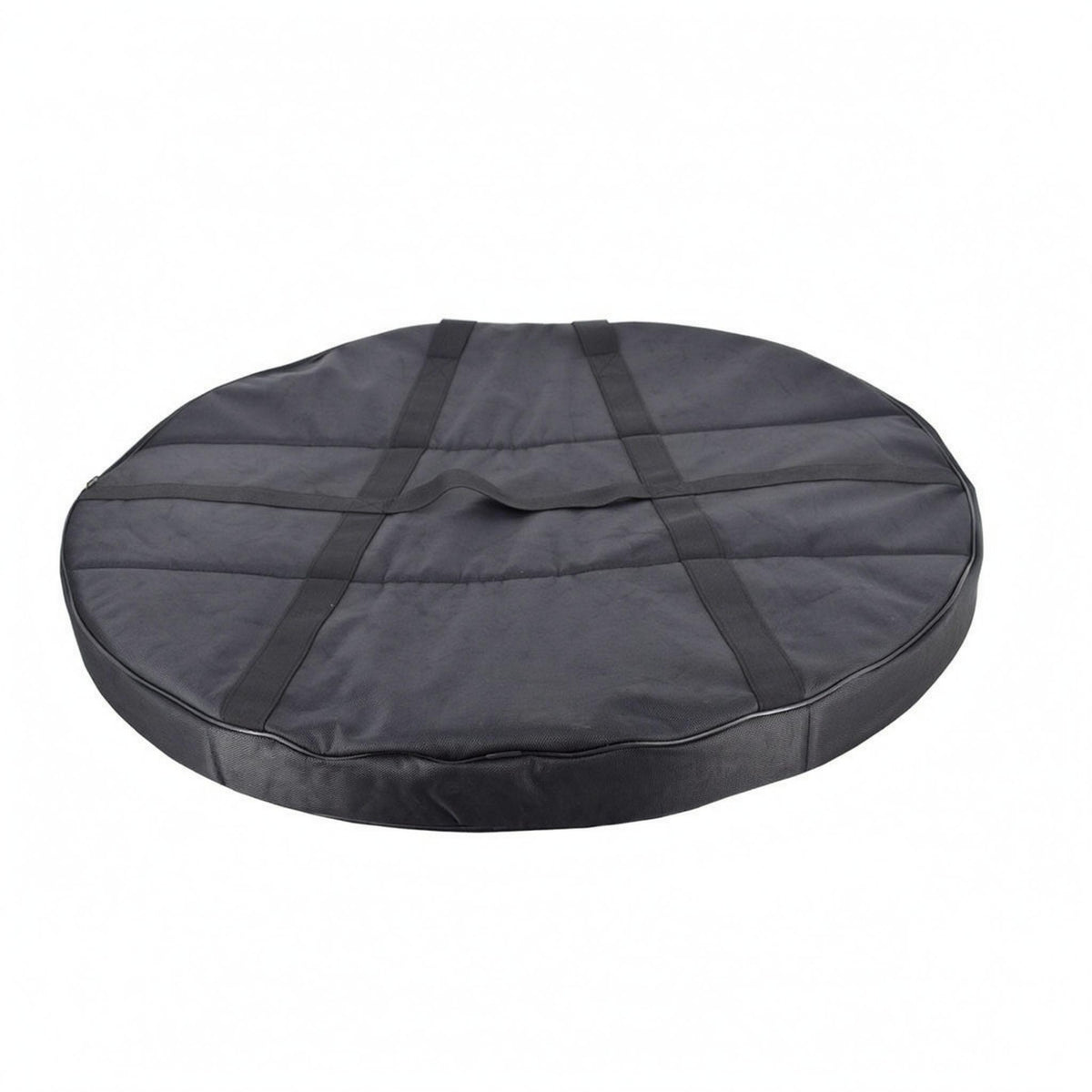 Shock-Absorbing Gong Bag Oxford Cloth Padded Gong Bag Black Circular Carry Case Lined