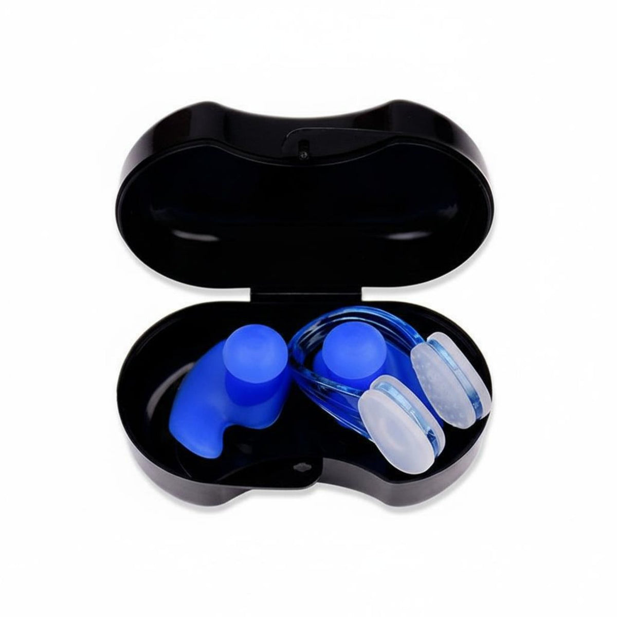 Comfortable Fit Swimming Earplugs and Nose Clip Set Anti-Slip Swimming Nose Clip and Earplug Set Ergonomic Design for Beginners, Pool, Beach
