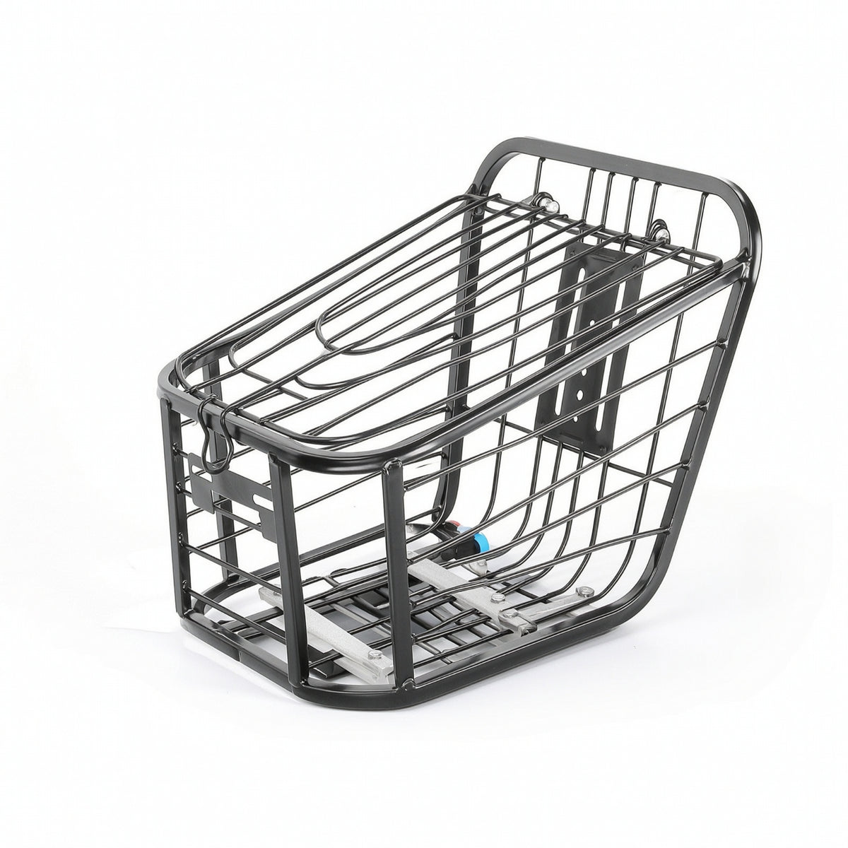 Rear Bike Basket with Cover Metal Cycle Rear Rack Basket Easy to Install Cycle Cargo Carrier for Commuters