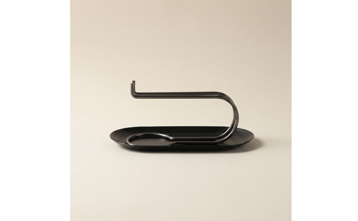 Scent Burner Tray Stand Stainless Steel Scent Burner Holder with Tray Tabletop for Meditation, Tea Room