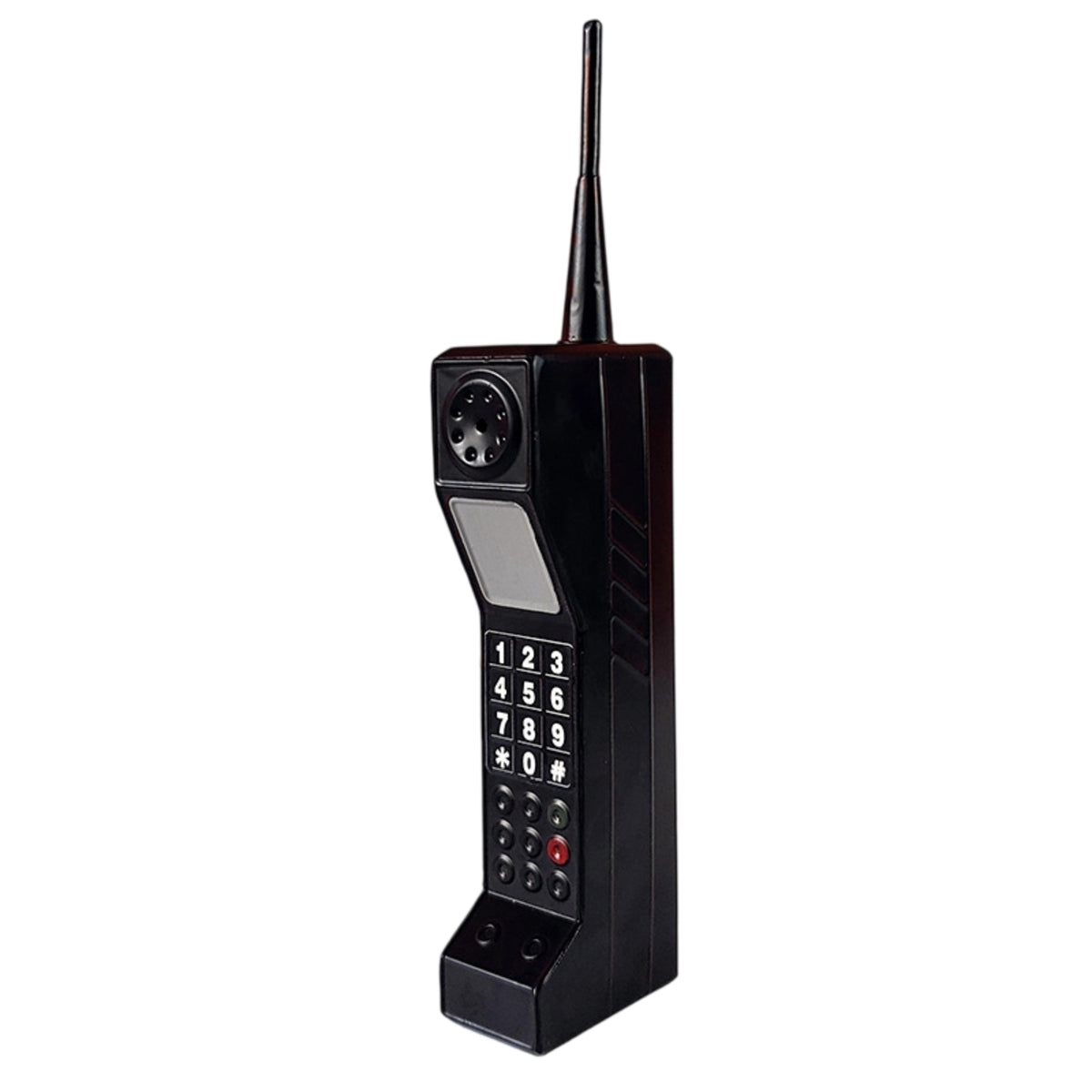 Brick Phone Model with Antenna Decorative Prop Novelty for Shelves