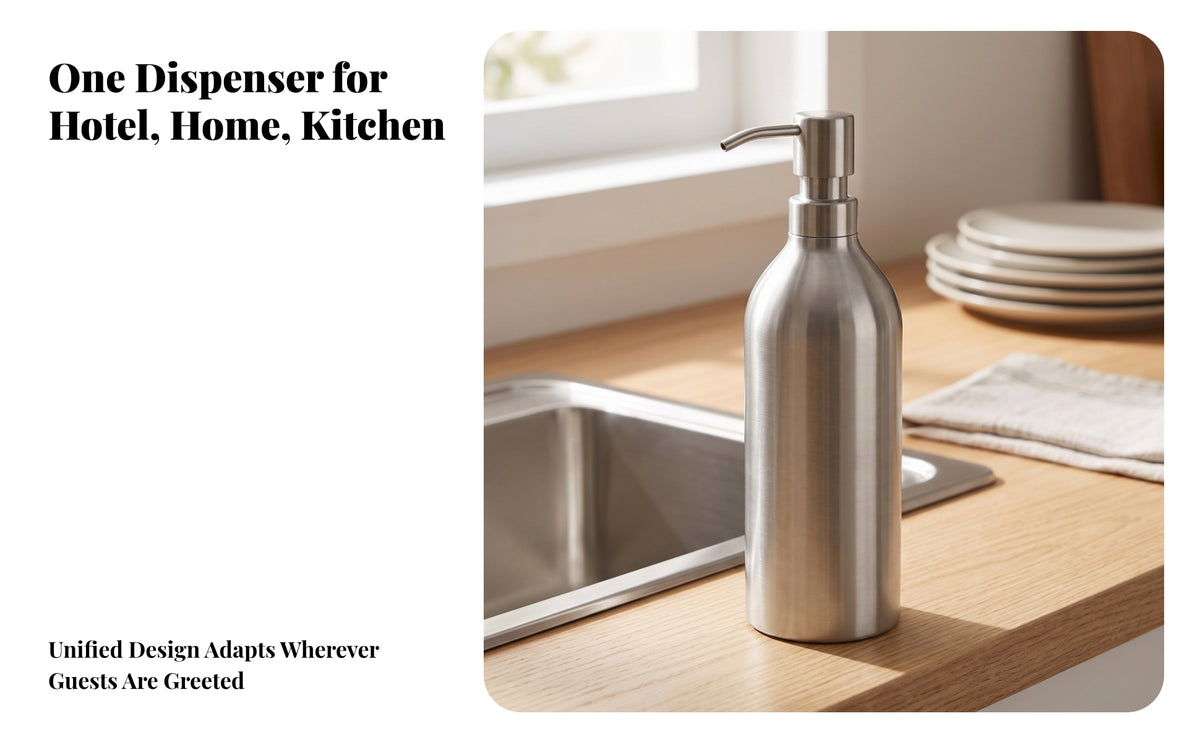 304 Stainless Steel Soap Dispenser with Chrome Finish