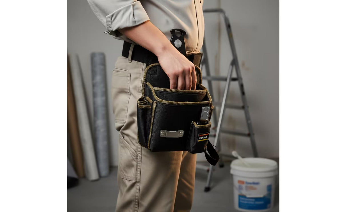 Multi-Pocket Wallpaper Installation Tool Bag Portable Tool Bag with Blade Breaker Compact Organizer Lightweight for Decorators, Home Renovation