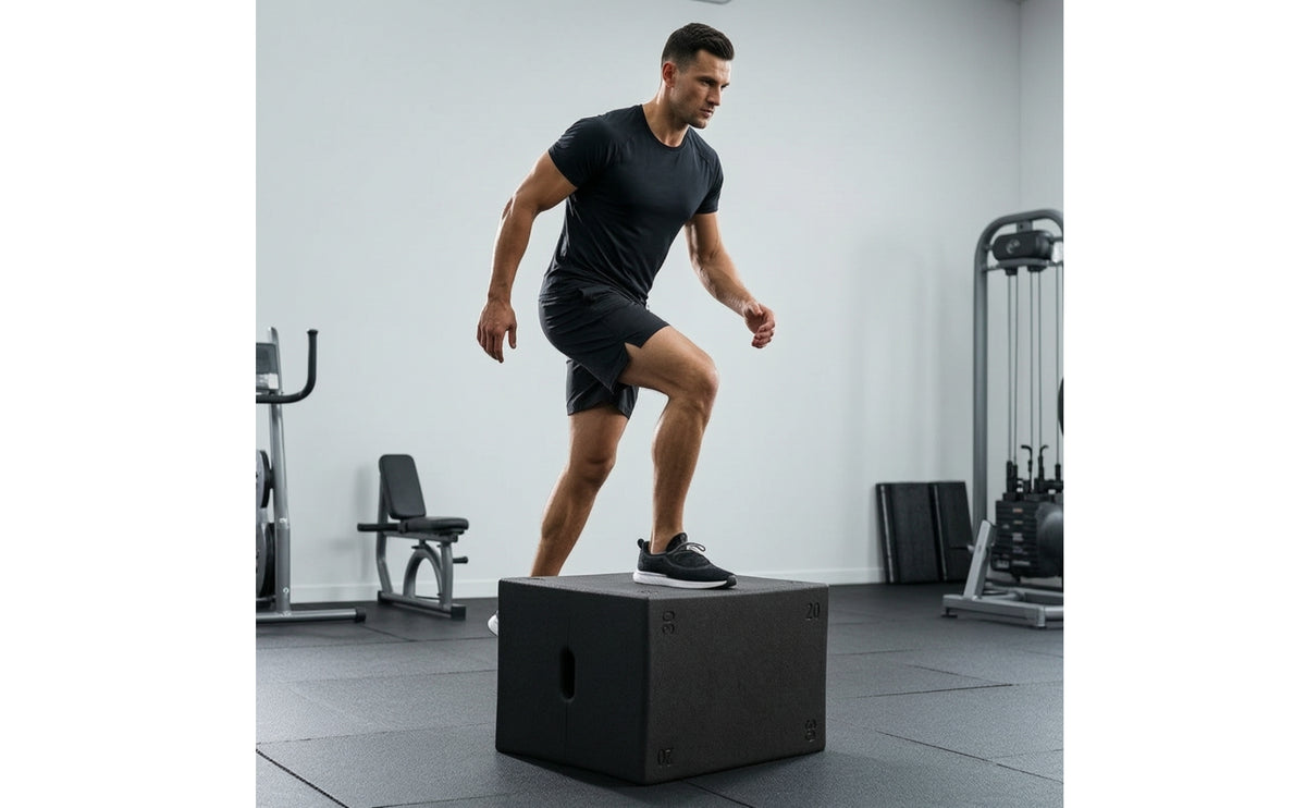 Portable Foam Plyo Box Non-Slip Plyometric Box Shock-Absorbing Fitness Equipment Lightweight for Plyometrics