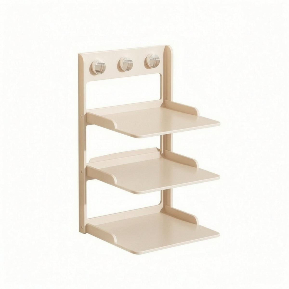 Kitchen Prep Rack with Foldable Frame Self-Adhesive Wall-Mounted Shelf Foldable Shelf Folding Space-Saving for Renters