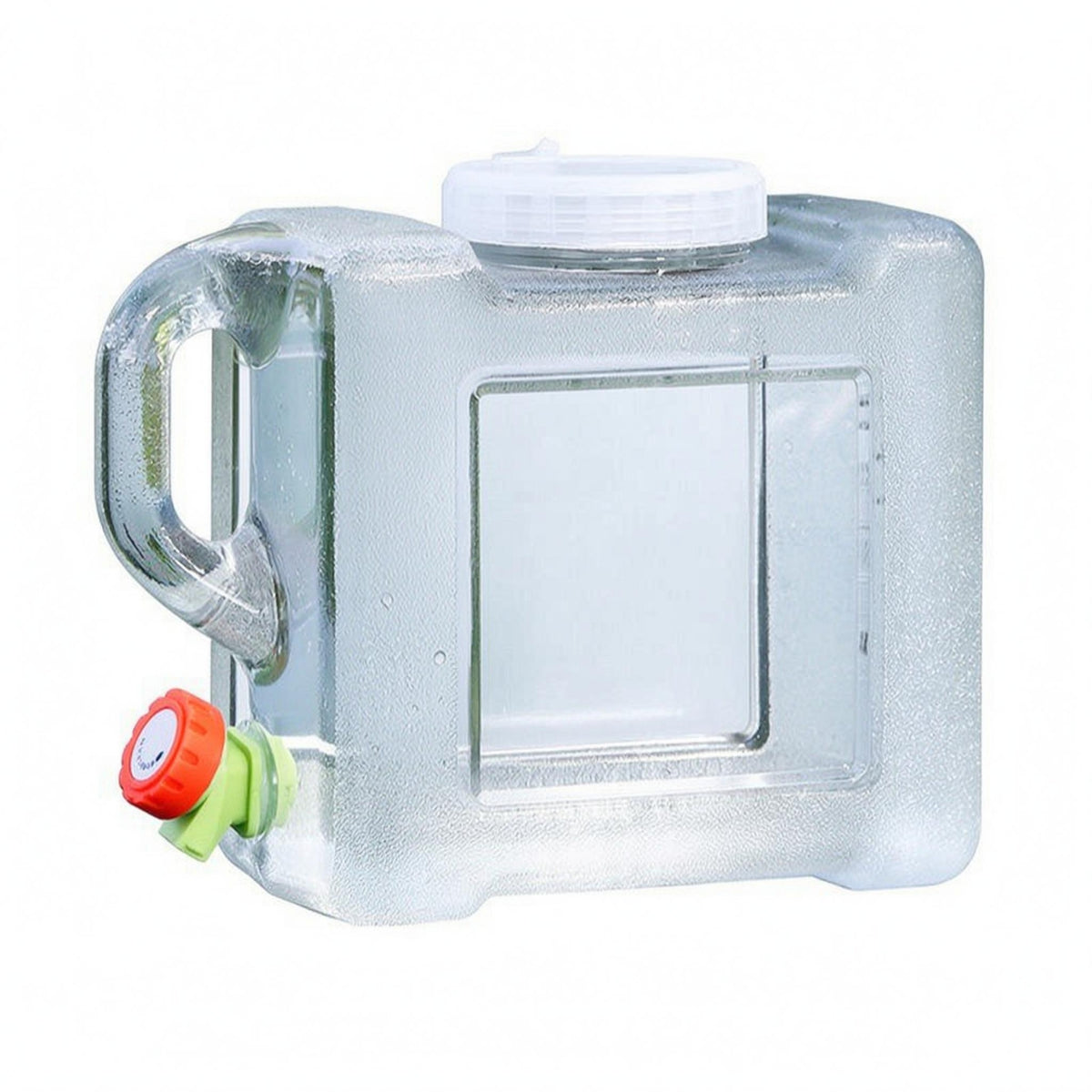 Built-in Faucet 5 L Water Container PC Plastic Transparent Water Container Spigot Hedpak Container BPAsafe for Home Kitchen, Office