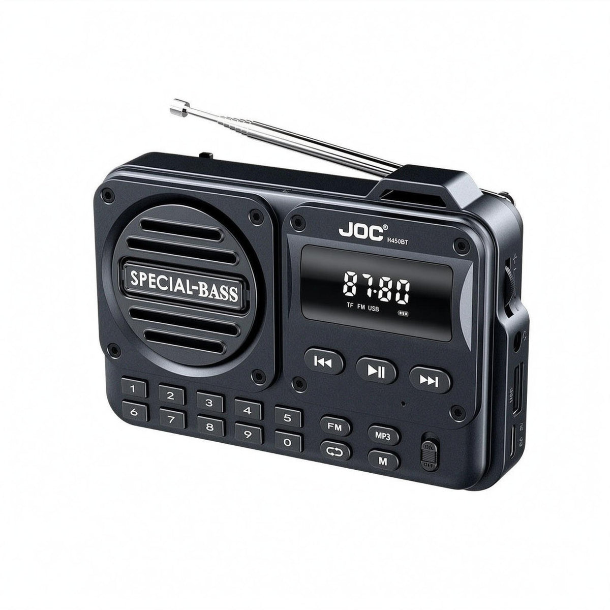 Telescopic Antenna Portable Rectangular Radio Compact Digital Display Radio