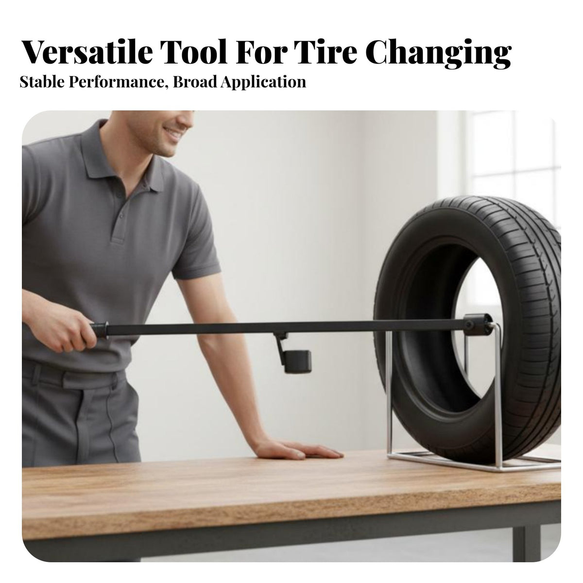 Tire Changer Assist Arm Labor-Saving Design Tire Changer Lever Tool Heavy Duty Bead Lifting Tool for Mechanics, DIY Enthusiasts, Garage, Workshop