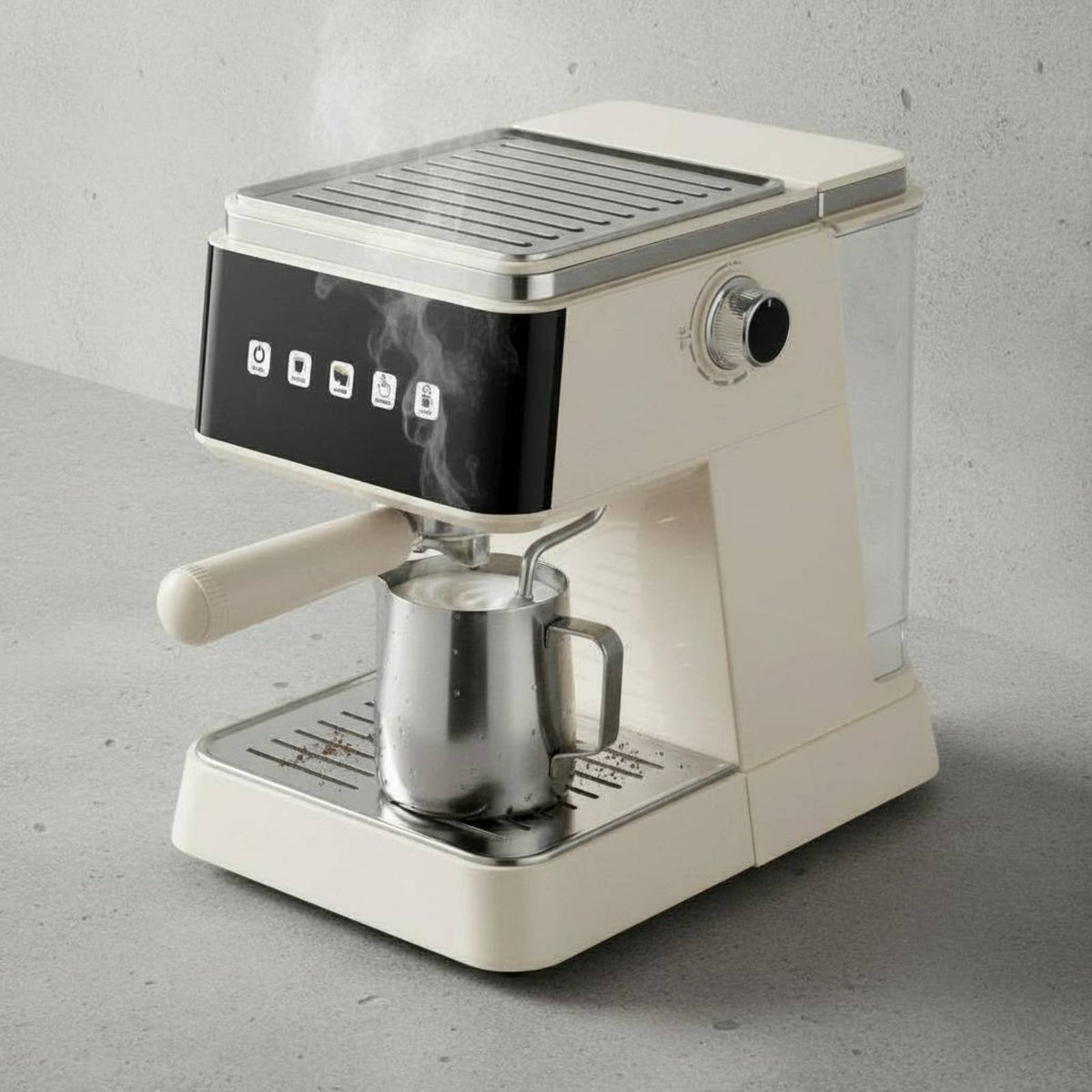 Semi Automatic Espresso Machine High Pressure Extraction Pump Espresso Maker Milk Frother for Kitchen