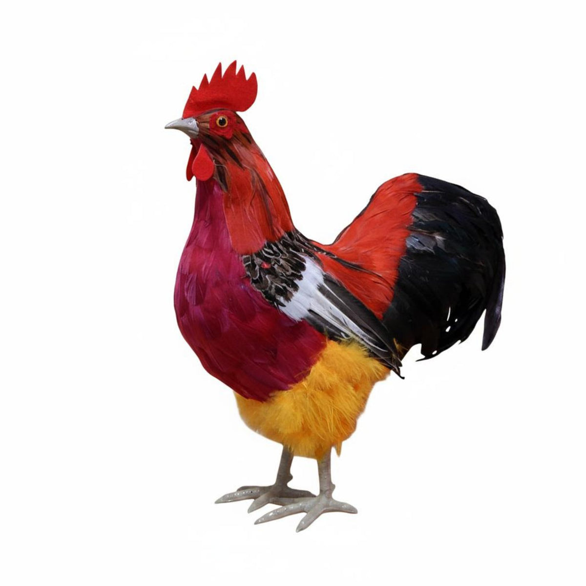 Chicken Model Handmade Male Chicken Figurine Authentic Animal Statue for Farm Scene