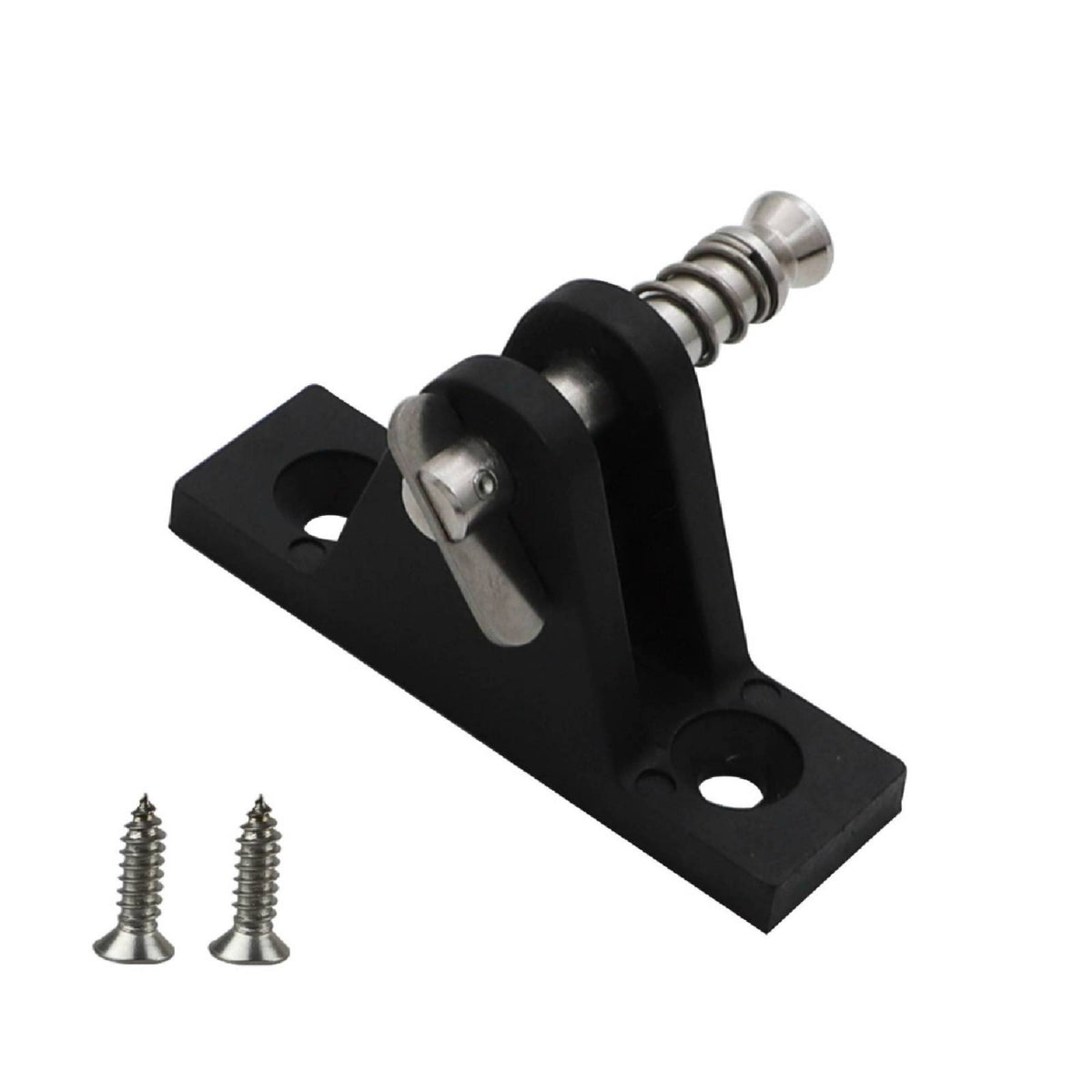 Spring-Loaded Marine Mounting Bracket Nylon Bracket with Pull Pin Black Sturdy for Boat Owners
