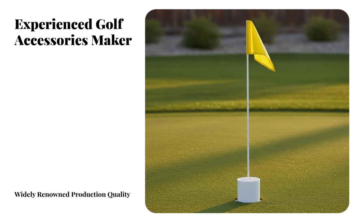 Putting Cup Flag Set Weather-Resistant Use Putting Green Flag and Cup Easy to Assemble Golf Flagstick Set for Practice, Outdoor, Indoor