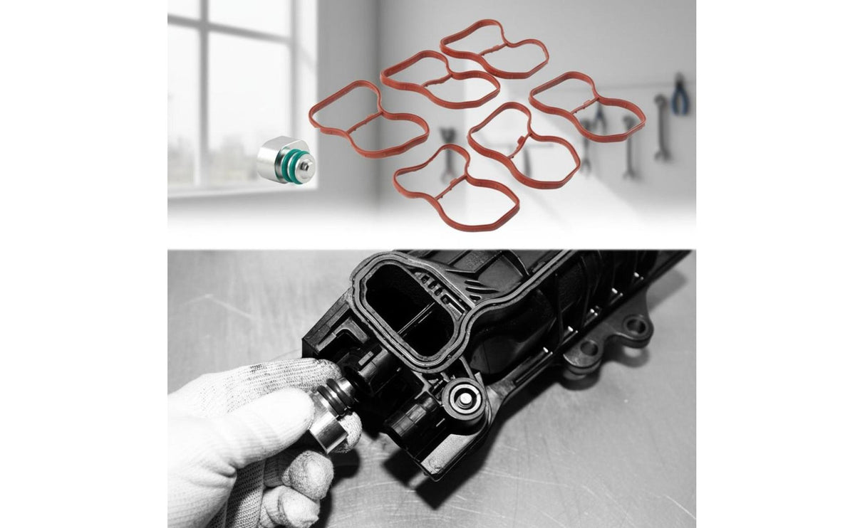 Rotary Vane Eliminate Kit Fluororubber Gaskets Engine Rotary Vane Removal Kit Intake Manifold Bung Plug
