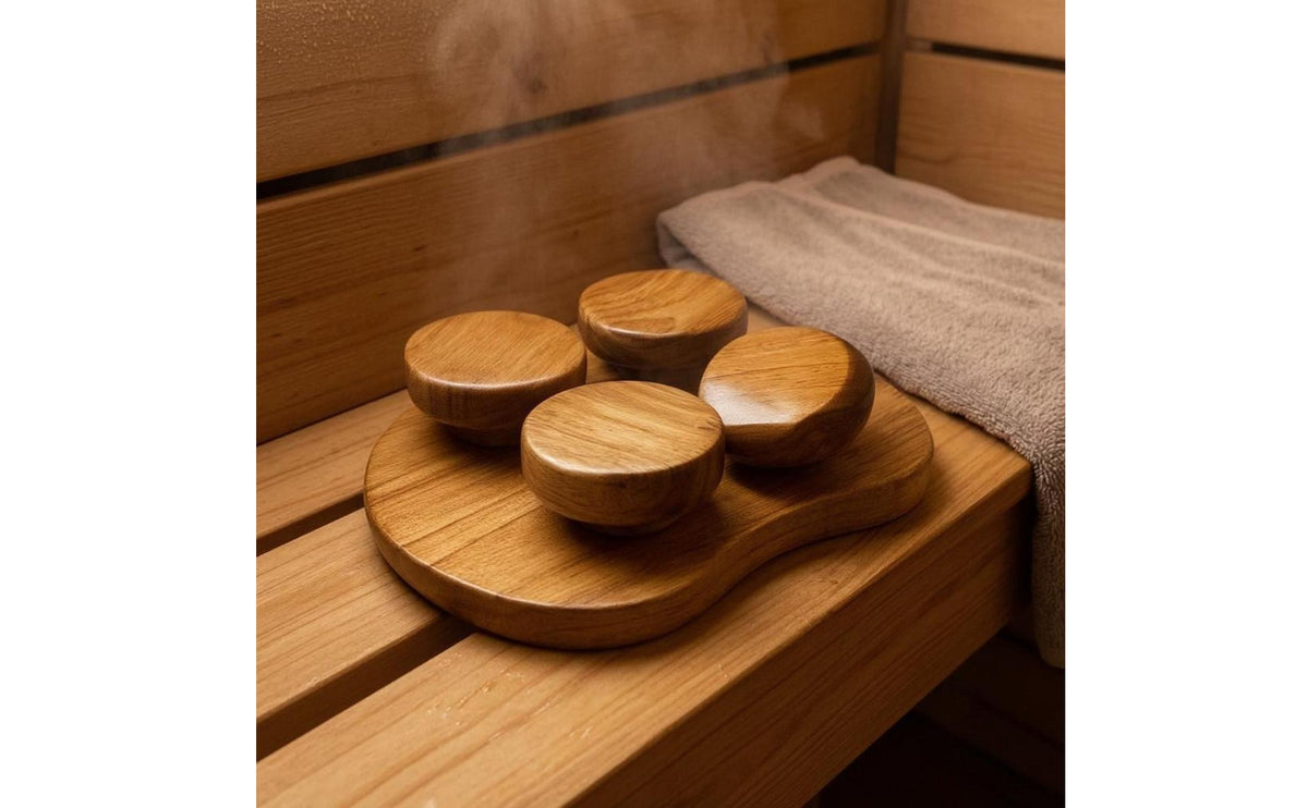 Sauna Wooden Neck Pillow Carbonized Oak Wood Neck Rest Sauna Headrest Long-Lasting Spa Accessory Lightweight for Steam Room