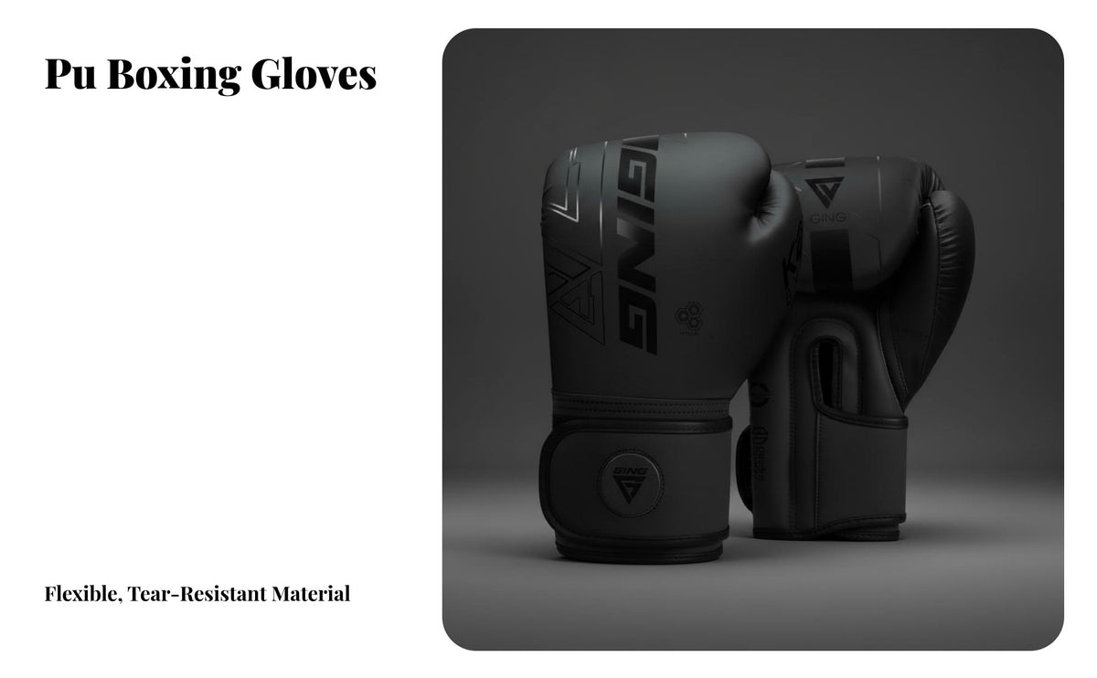 Shock Absorbing Boxing Gloves Secure Wrist Support Training Gloves Long-Lasting PU Leather Padded Punch Bag Mitts Thick Padding for Young Athletes, Women, Beginners, Kickboxing, Fitness Workout