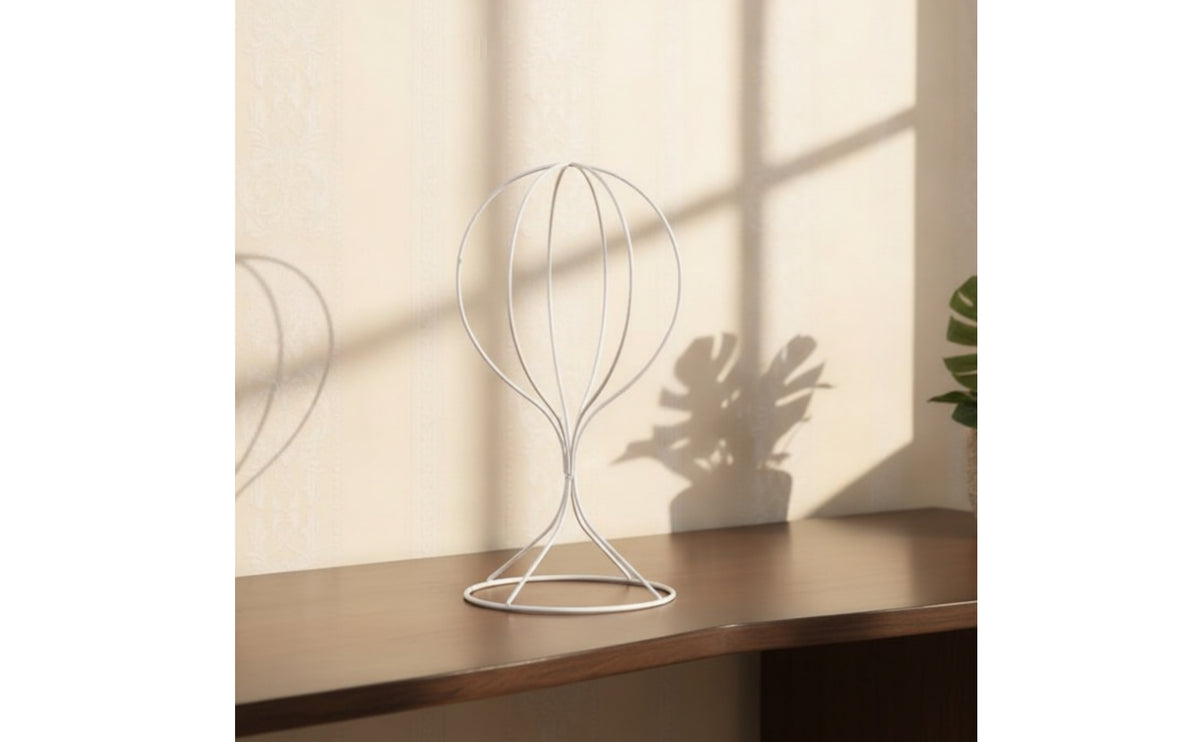 Wireframe Hat Display with Pedestal Base Metal Hat Display Stand Stable Sturdy for Dressing Room