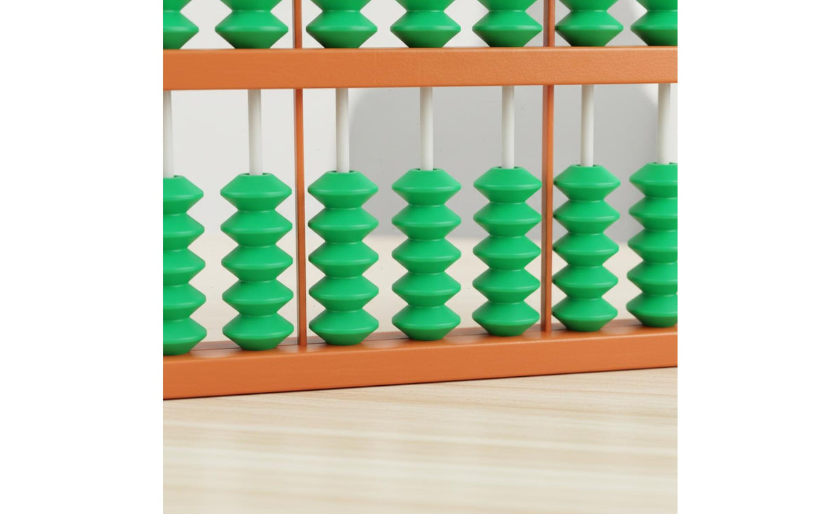 Teaching Abacus Demonstration Model Two-Row Abacus Brain Development Classroom Tool