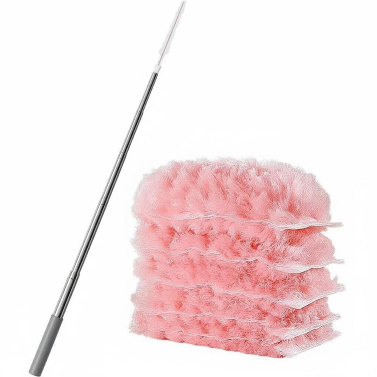 5 Pieces Extendable Duster Pole Electrostatic Adsorption for Blinds, Car Owners