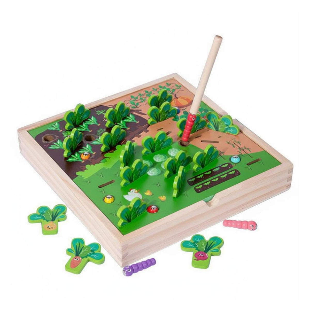 Carrot Harvesting Game Educational Farm Memory Challenge Game Improves Word Recognition Learning Toy for Preschoolers, Children 3++