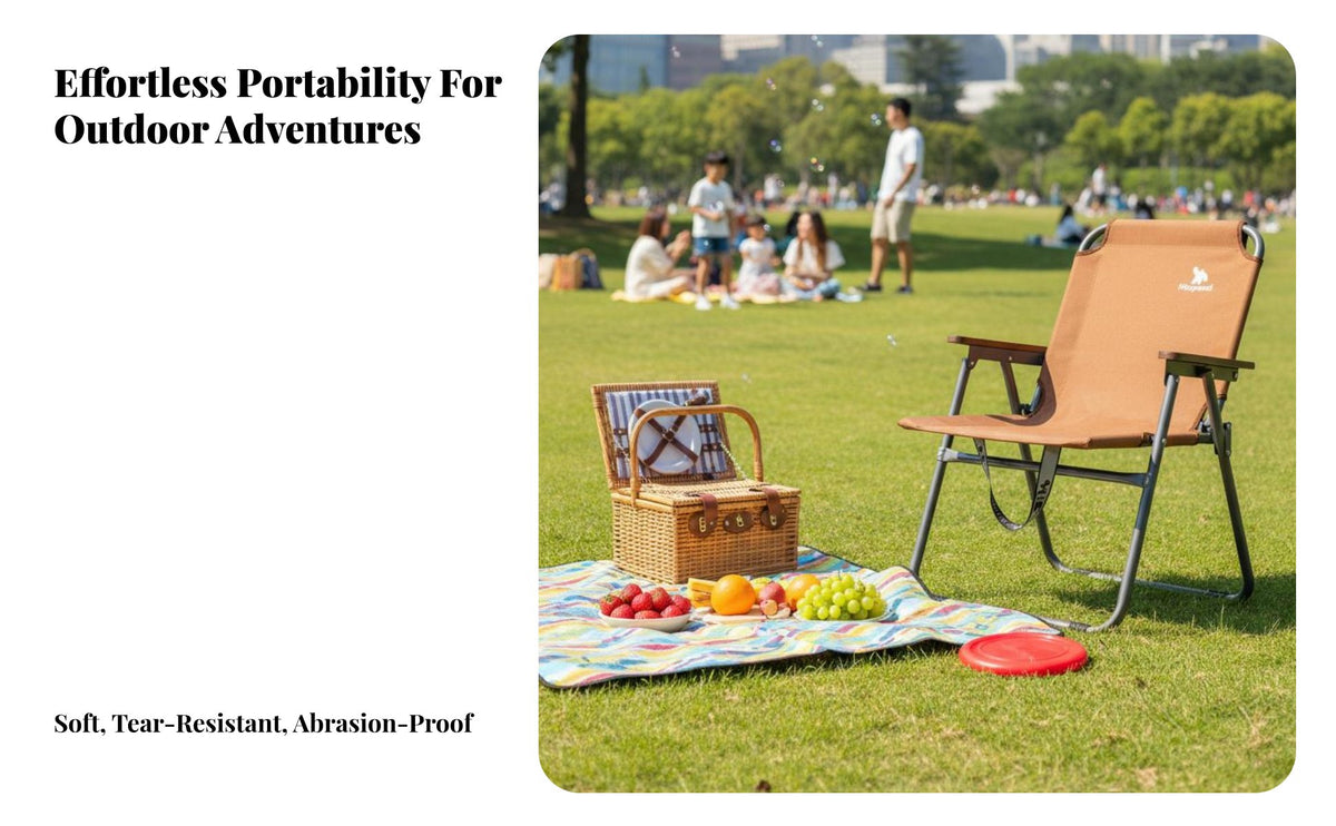 Foldable Folding Camping Chair Heavy Duty Lightweight Backrest Camp Chair High Load Capacity Collapsible Outdoor Seat with Backrest No Assembly Required for Campers, Anglers, Picnickers, Beach, Backpacking, Backyard