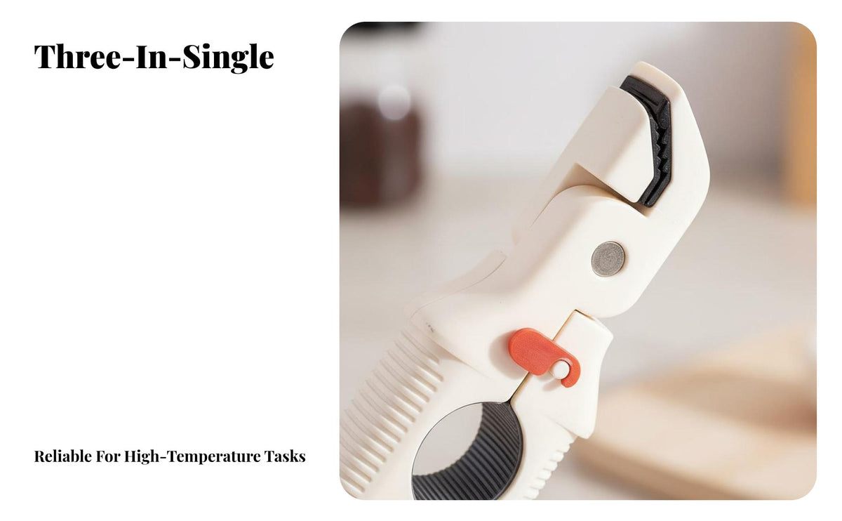 Triple-Function Anti-Scald Gripper Bottle Unseal Er Function Triple-Function Plate Grabber Multifunctional Pot Pan Gripper