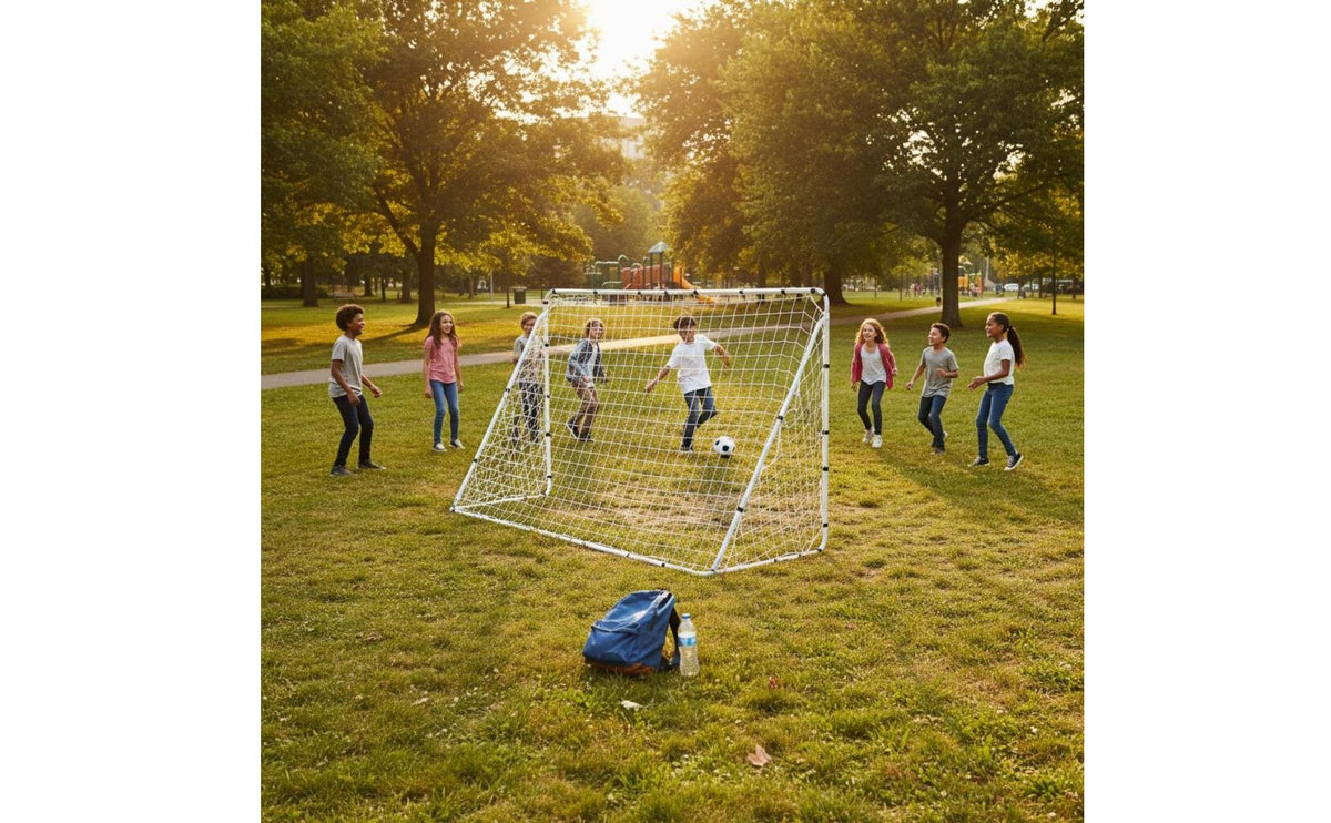 Metal Soccer Net Outdoor Football Net Rapid Assembly up Athletic Gear for Indoor