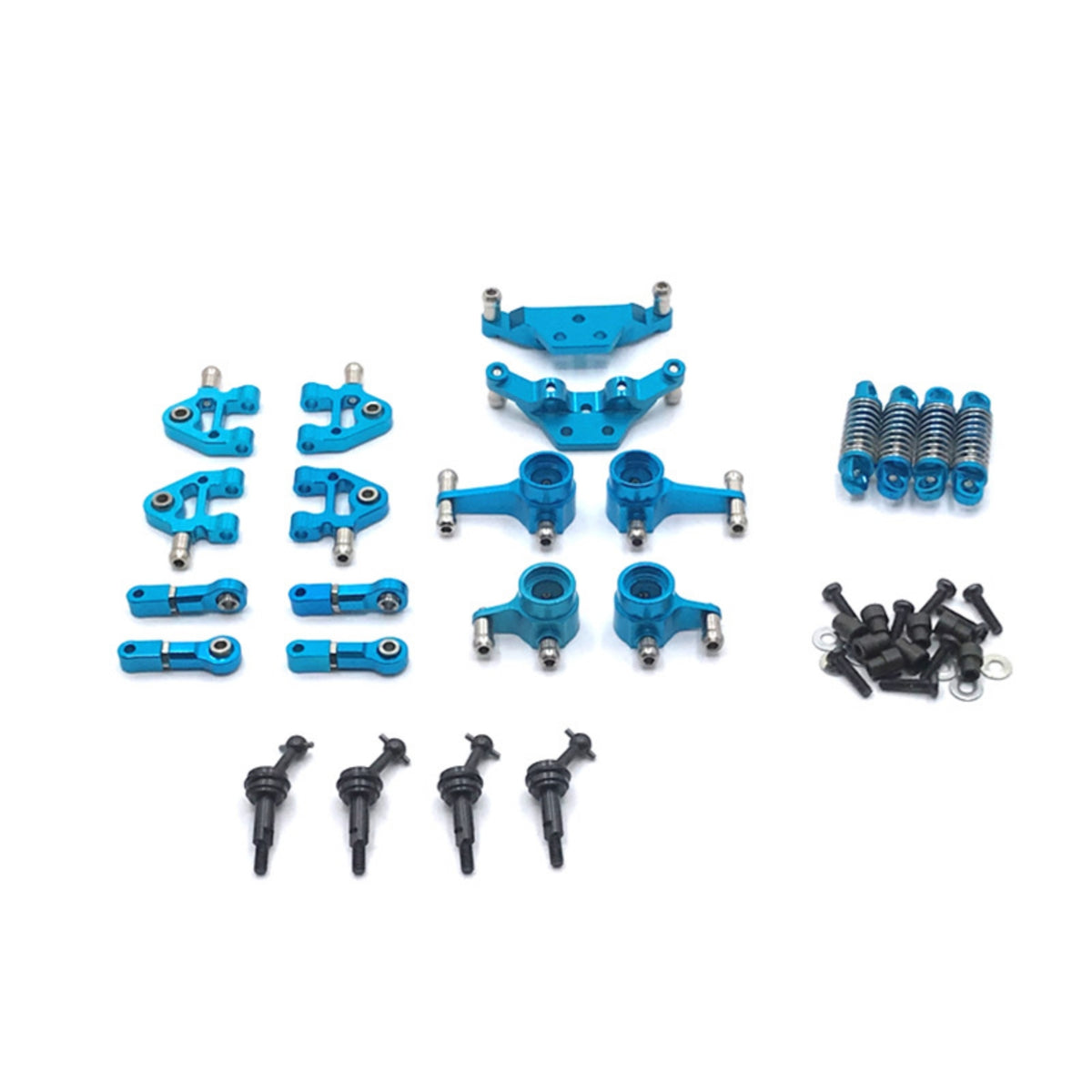 RC Car Damping System Metal Set Steering Cup Kit Machined Hardware for Chassis Tuning