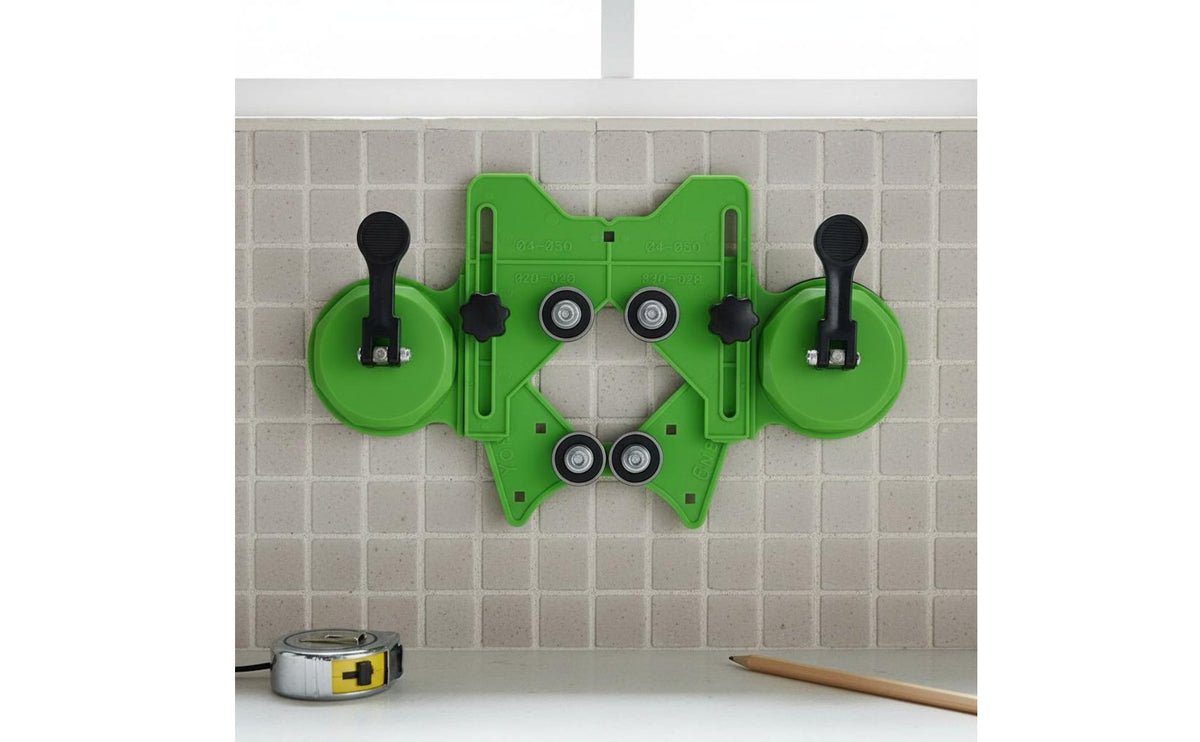 High Precision Ceramic Glass Drill Jig Multi-Function Tile Hole Guide Stable Positioning Tile Drill Guide Easy Setup for DIYers, Home Repair Users, Bathroom