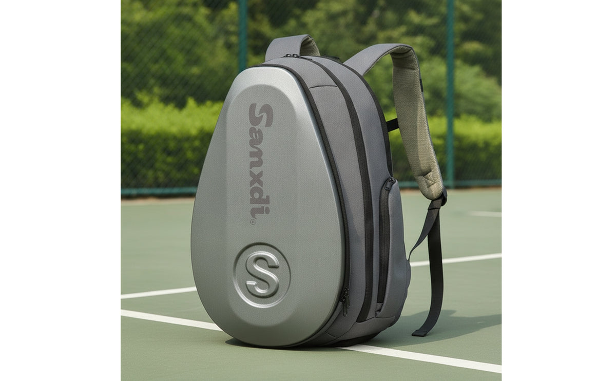 Tennis Backpack with Shoe Compartment Hard-Shell Tennis Bag with Shoe Compartment Racket Bag Teardrop-Shaped Insulated