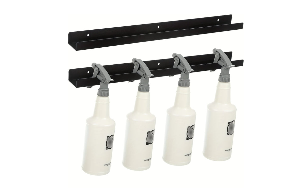 2 Pieces Spray Bottle Holder Space Saving Spray Bottle Storage Rack Car Detailing Supply Organizer Easy to Install for Workshop
