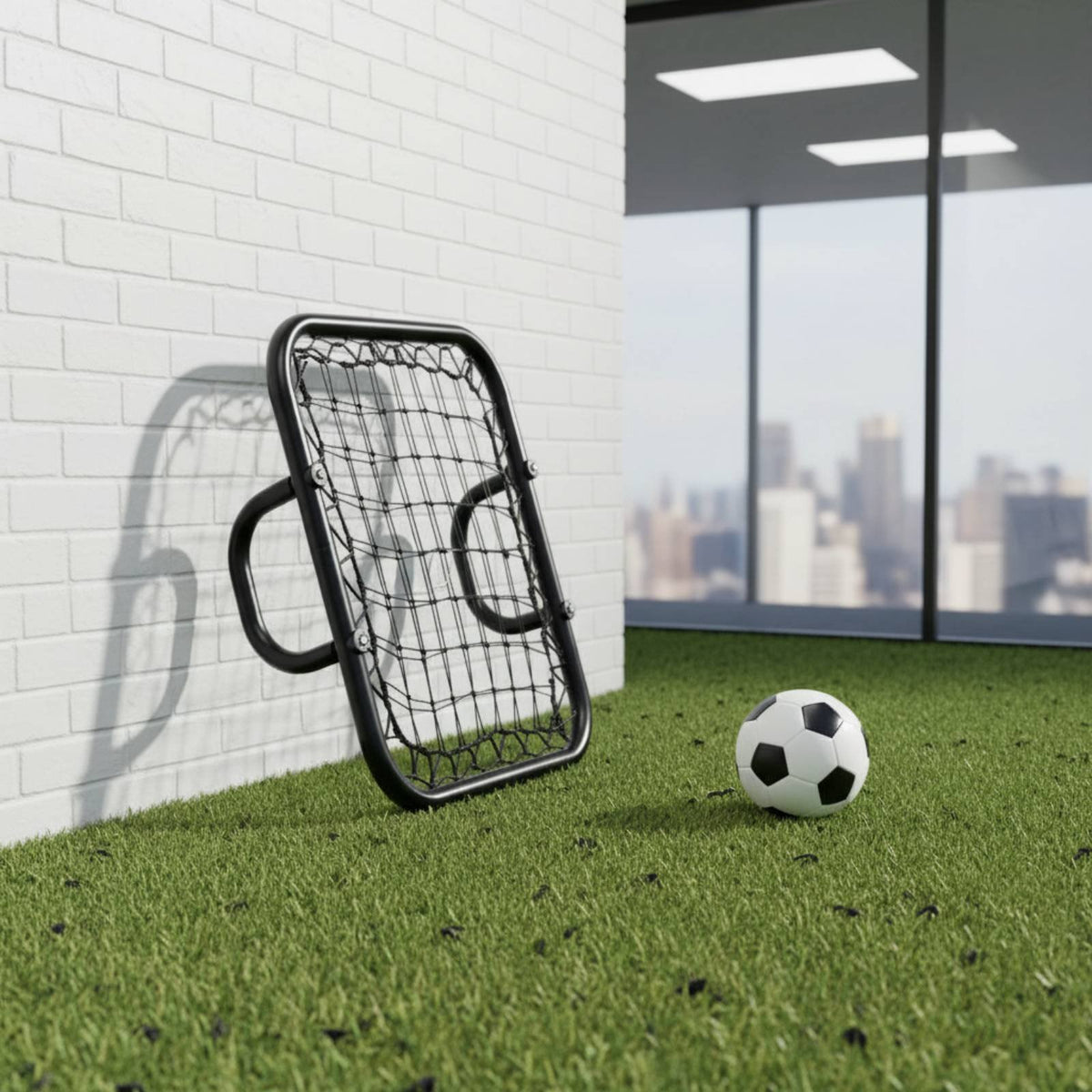 Goalkeeper Training Rebounder High Handheld Soccer Rebounder Construction Soccer Passing for Goalkeepers, Backyard
