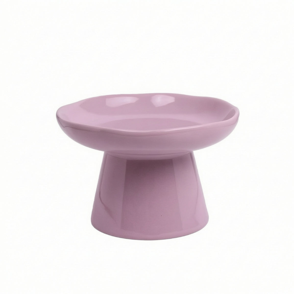 Ceramic Cat Bowl with Stand for Pets, Wide Mouth, Neck Protection