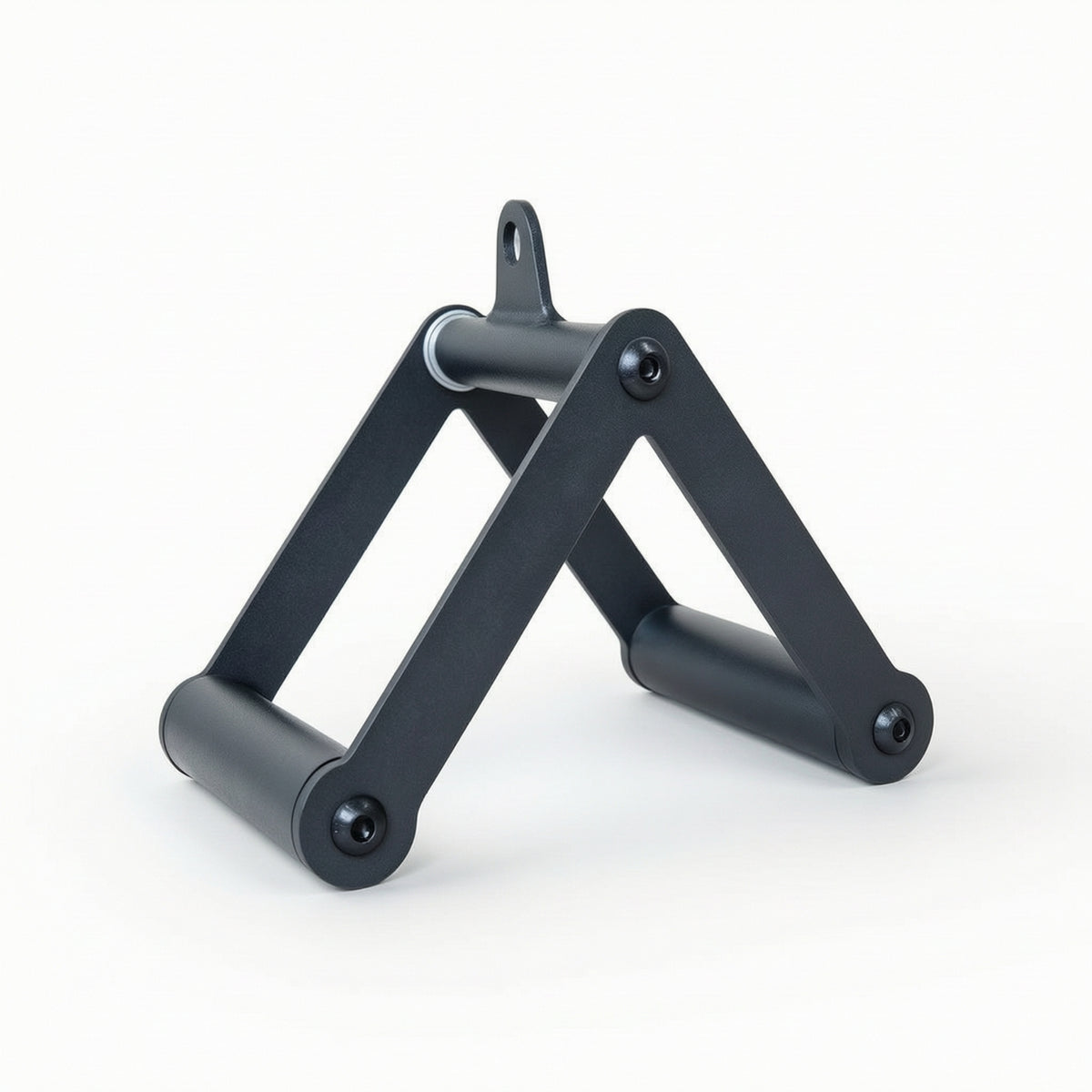Matte Black V-Shaped Handle with Rotating Hanger Swivel Double D Handle Heavy-Duty V-Bar Long-Lasting for Athletes, Lat Pulldowns, Home Gym, Strength Training
