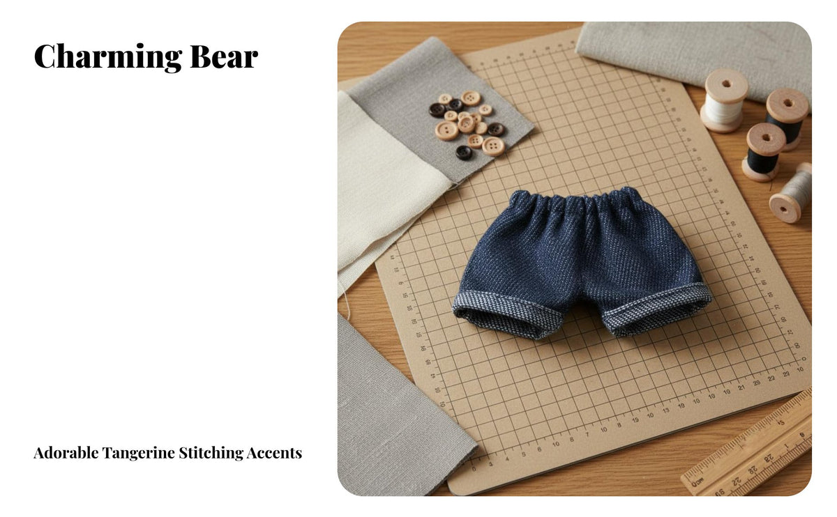 14cm Doll Clothes Easy to Wear BJD Doll Jeans Soft Material BJD Shorts for Kids