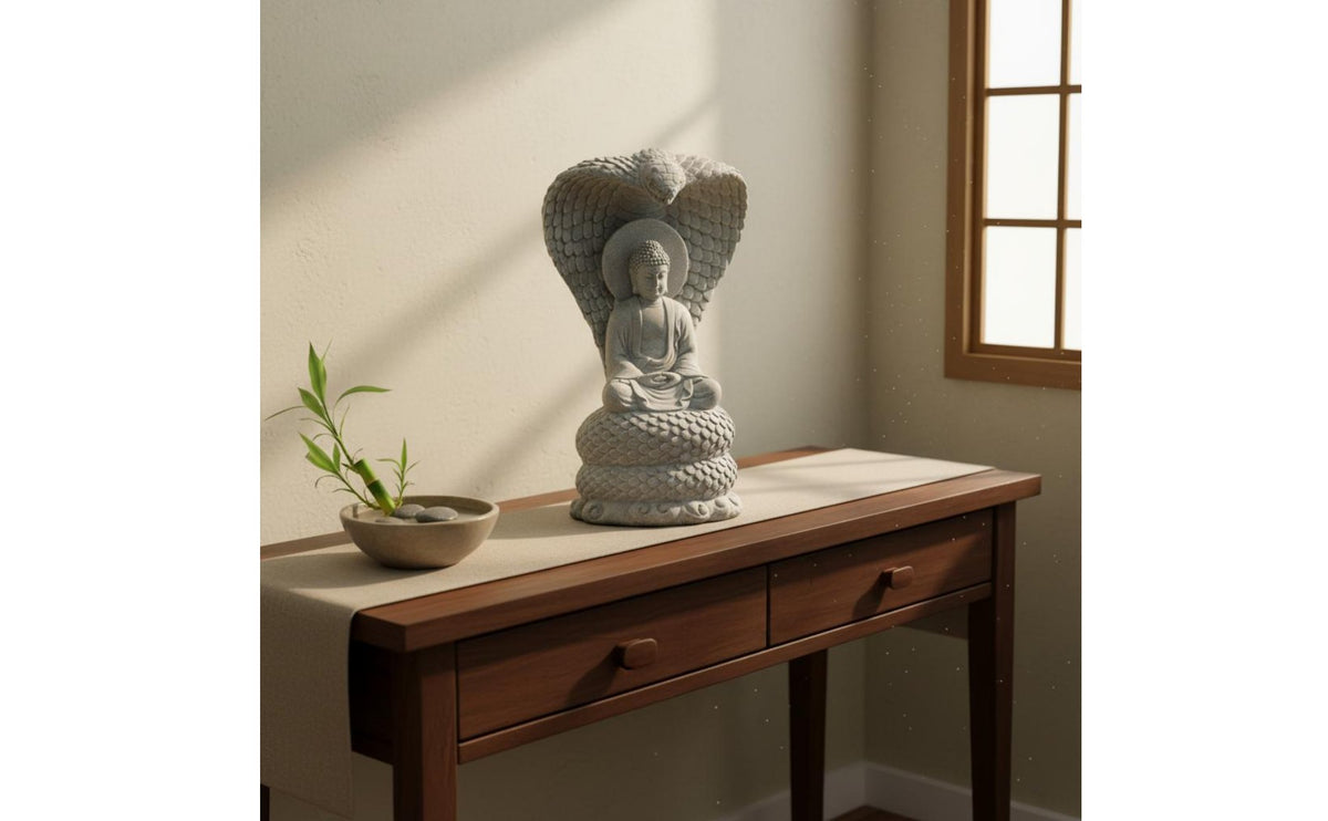 Buddha Figurine Chinese Design Buddha Garden Ornament Giftable for Tea Room